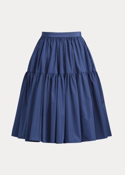 Ralph Lauren Addie Taffeta Kort Nederdel Dame Danmark (KRMJN6902)